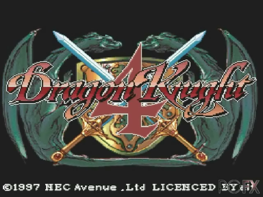 Dragon Knight IV title screen for PC FX